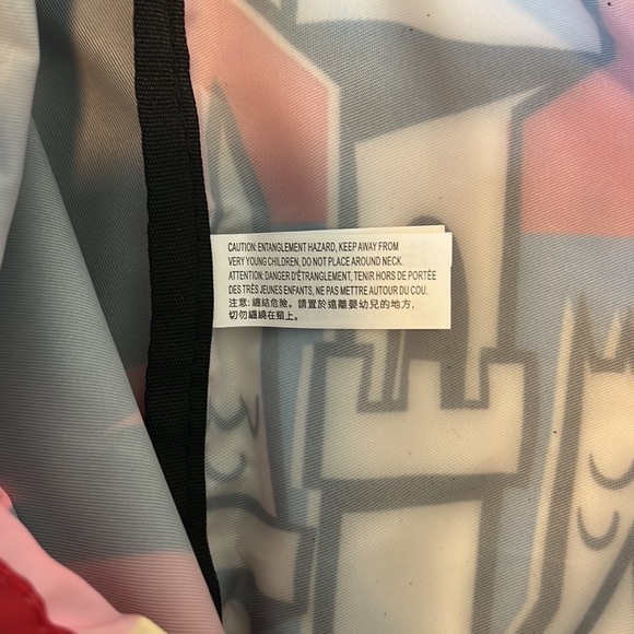 Walt Disney World Parks 2021 Mickey Mouse Castle Nylon Cinch String Backpack - Picture 8 of 11